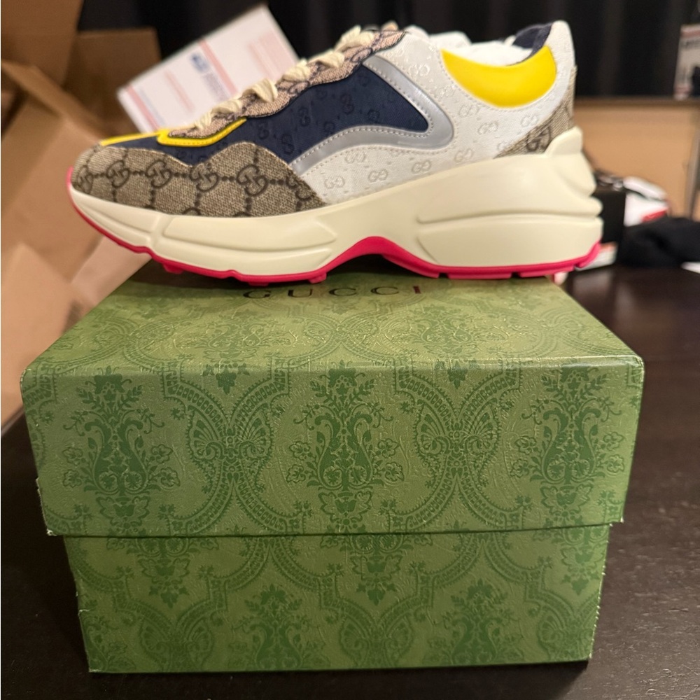 Brand Gucci GG Rhyton Beige/White / Yellow size 37(7 women) or 38(8 women)